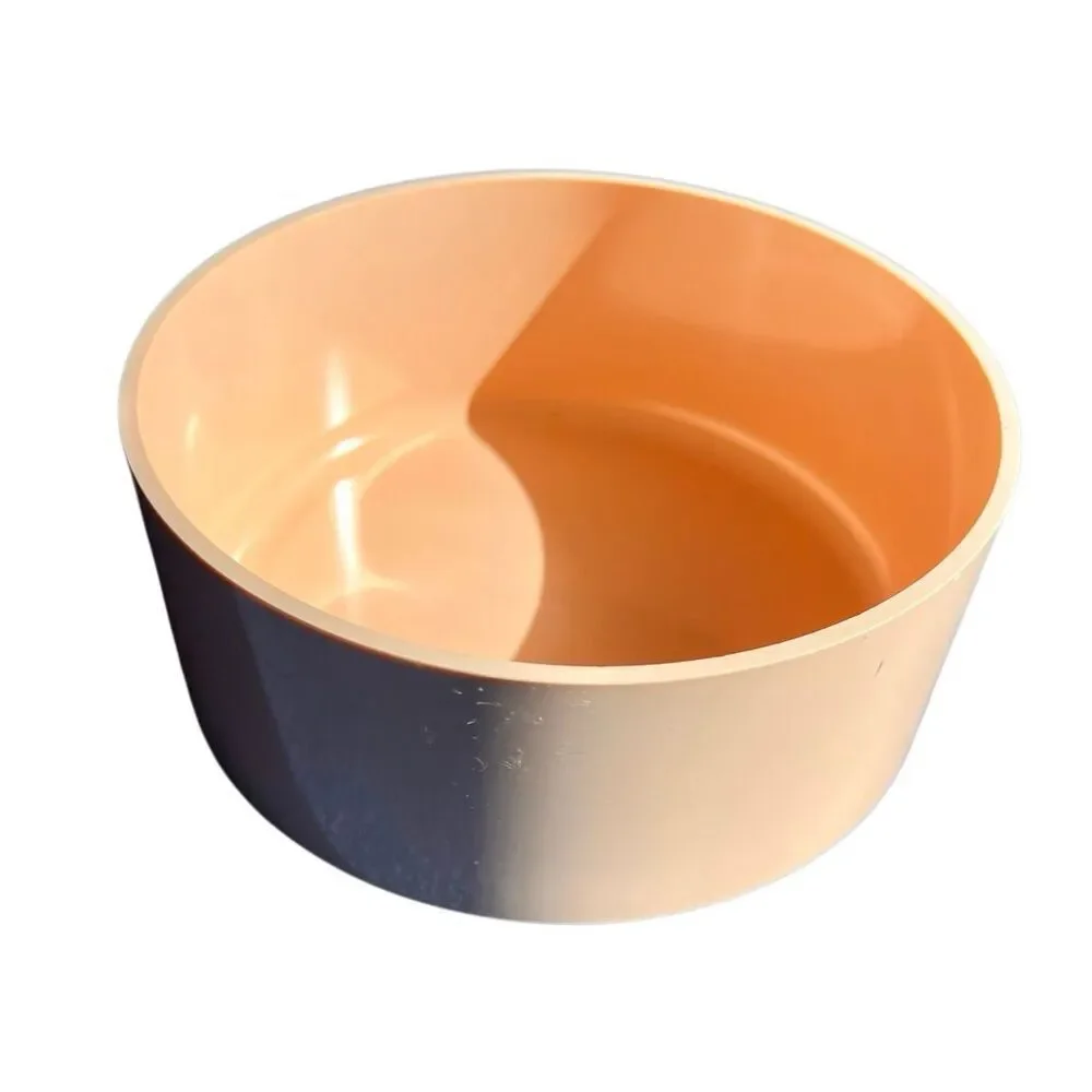 Serving Bowl Plate Kasen Peter Pan Indiana Peach Plastic Melmac Melamine Mid Cen